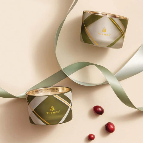 Frasier Fir® Frosted Plaid Candle Set