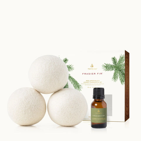 Frasier Fir® Wool Dryer Balls & Laundry Fragrance Oil Set