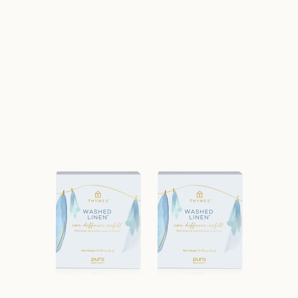 Washed Linen Pura Car Pro™ Diffuser Refill 2-Pack Bundle