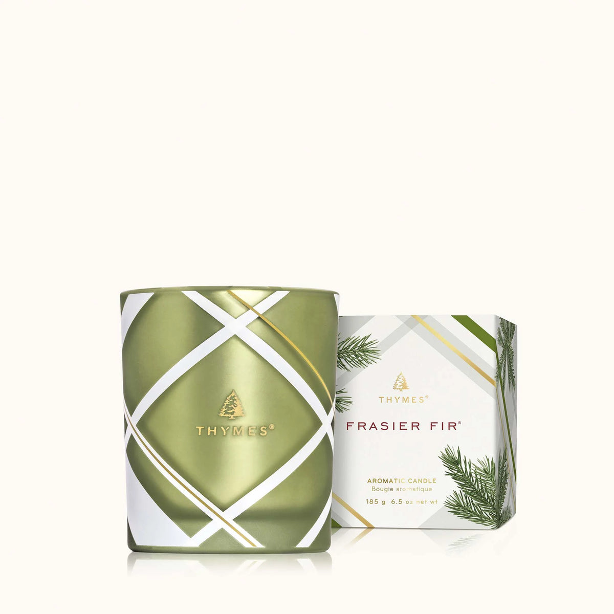 Frasier Fir® Frosted Plaid 6.5 oz Poured Candle