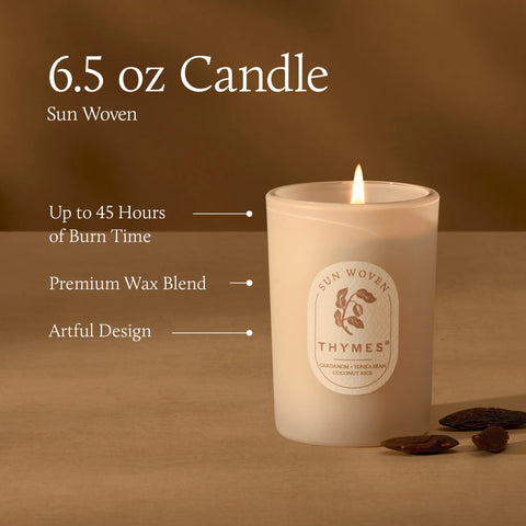 Sun Woven 6.5 oz Poured Candle